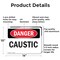 Signmission Caustic Danger Sign, Aluminum, 14in W x 10in L, 2PK OS-2PACK-DS-A-1014-L-2416 - alternate 3